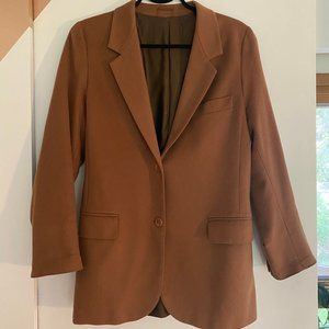 Max Mara Cashmere Blazer in Camel Brown